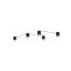 Rabalux Plafonjera Looplab G9 5x MAX 28W crna (71295) - RAS002921A00000