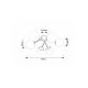 Rabalux Plafonjera Meduza E14 6x MAX 20W mat crno (71294) - RAS002920A00000
