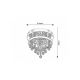 Rabalux Plafonjera Pallas LED 20+ E14 3x MAX 40W hrom (2236) - 2236