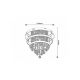 Rabalux Plafonjera Pallas LED 32+ E14 3x MAX 40W hrom (2237) - 2237-1