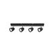 Rabalux Plafonjera Perico GU10 4X MAX 5W crna (73021) - RAS002730A00000