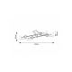 Rabalux Plafonjera Prudence E27 4x MAX 40W crna (2672) - 2672-1
