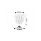 Rabalux Plafonjera Ramira G9 13x MAX 5W crna (71354) - RAS003132A00000