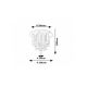 Rabalux Plafonjera Ramira G9 13x MAX 5W zlatna (71355) - RAS003133A00000