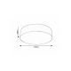Rabalux Plafonjera Renata E27 3x MAX 10W mat crno (5081) - 5081