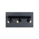 Rabalux Plafonjera Rogelio GU10 3X MAX 5W mat crno (73025) - RAS002709A00000
