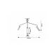 Rabalux Plafonjera Senobia GU10 3x MAX 35W crna (73039) - RAS002721A00000