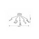 Rabalux Plafonjera Senobia GU10 5x MAX 35W crna (73040) - RAS002543A00000