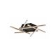Rabalux Plafonjera Severine LED 40W crno zlato (71365) - RAS003134A00000