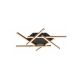 Rabalux Plafonjera Severine LED 40W crno zlato (71365) - RAS003134A00000