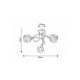 Rabalux Plafonjera Tamara E14 3x MAX 40W hrom (5348) - 5348