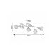 Rabalux Plafonjera Tamara E14 5x MAX 40W hrom (5349) - 5349