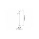 Rabalux Podne lampe Action E27 1x MAX 100 + E14 1x MAX 25W srebrna (4026) - 4026