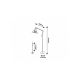 Rabalux Podne lampe Aristeo E27 1x MAX 40W mat crno (2196) - 2196-1-1