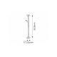 Rabalux Podne lampe Beta R7S 1x MAX 230 + G9 1x MAX 40W brušeni hrom (4075) - 4075-1
