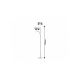Rabalux Podne lampe Diana E27 G45 1X MAX 40 + E14 1X MAX 40W brušeni hrom (5739) - 5739