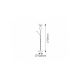 Rabalux Podne lampe Gamma Trend E27 2x MAX 15 + G9 1x MAX 40W mat crno (4554) - 4554