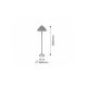 Rabalux Podne lampe Mirella E27 2x MAX 60W bronzana (8088) - 8088