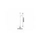 Rabalux Podne lampe Vlasta LED 18 LED 5W brušeni hrom (7006) - 7006