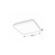 Rabalux Spoljna plafonska rasveta Pernik LED 24W crna (7250) - 7250