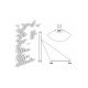 Rabalux Spoljna podna rasveta Inox torch E27 1x MAX 25W brušeni hrom (8268) - 8268