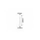 Rabalux Spoljna podna rasveta Inox torch E27 1x MAX 25W brušeni hrom (8265) - 8265-1