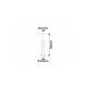 Rabalux Spoljna podna rasveta Inox torch E27 1x MAX 25W brušeni hrom (8263) - 8263-1