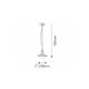 Rabalux Spoljna visilice Oslo E27 1x MAX 60W antik bela (8740) - 8740