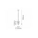 Rabalux Spoljna visilice Velence E27 1x MAX 60W bela (8207) - 8207