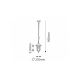 Rabalux Spoljna visilice Velence E27 1x MAX 60W crna (8208) - 8208
