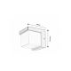 Rabalux Spoljna zidna rasveta Andelle LED 10W crna (77095) - 77095