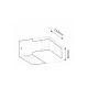Rabalux Spoljna zidna rasveta Bona LED 2x 45W antracit siva (8060) - 8060