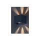 Rabalux Spoljna zidna rasveta Hallstatt LED 10W sivo (77170) - RAS003079A00000