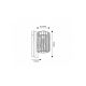 Rabalux Spoljna zidna rasveta Tarpa E27 1x MAX 40W crna (77106) - RAS003019A00000