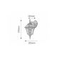 Rabalux Spoljna zidna rasveta Toscana E27 1x MAX 60W antik srebro (8396) - 8396-1
