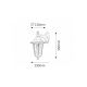 Rabalux Spoljna zidna rasveta Velence E27 1x MAX 60W crna (8202) - 8202