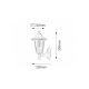 Rabalux Spoljna zidna rasveta Velence E27 1x MAX 60W crna (8204) - 8204