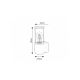 Rabalux Spoljna zidna rasveta Wellington E27 1x MAX 60W mat crno (7502) - 7502-1-1