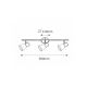 Rabalux Spot rasveta Ati E14 3x MAX 40W crna (5978) - 5978