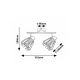Rabalux Spot rasveta Emerencia E14 2x MAX 40W crna (73068) - RAS003242A00000