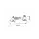 Rabalux Spot rasveta Grando E14 R50 2x MAX 40W bronzana (6546) - 6546