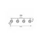 Rabalux Spot rasveta Grendel E14 4x MAX 40W bukva (3130) - 3130