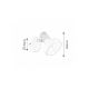 Rabalux Spot rasveta Holly E14 1x MAX 40W bela (5943) - 5943