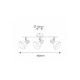 Rabalux Spot rasveta Holly E14 3x MAX 40W bela (5945) - 5945-1