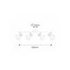 Rabalux Spot rasveta Holly E14 4x MAX 40W bela (5947) - 5947