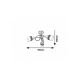 Rabalux Spot rasveta Lacey E14 3x MAX 40W crna (5343) - 5343