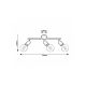 Rabalux Spot rasveta Lamar E27 3x MAX 40W mat crno (3988) - 3988
