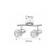 Rabalux Spot rasveta Lauren E14 2x MAX 40W hrom (6092) - 6092-1