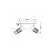 Rabalux Spot rasveta Metta E14 2x MAX 40W hrast (71152) - RAS002886A00000