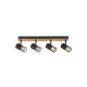 Rabalux Spot rasveta Metta E14 4x MAX 40W hrast (71154) - RAS002888A00000